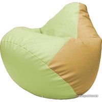 Кресло-мешок Flagman Груша Макси Г2.3-0413 (светло-салатовый/бежевый)