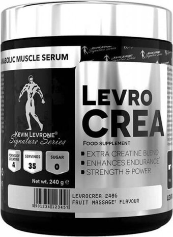 Моногидрат креатина Kevin Levrone Levrocrea (240 г, цитрусовый персик)