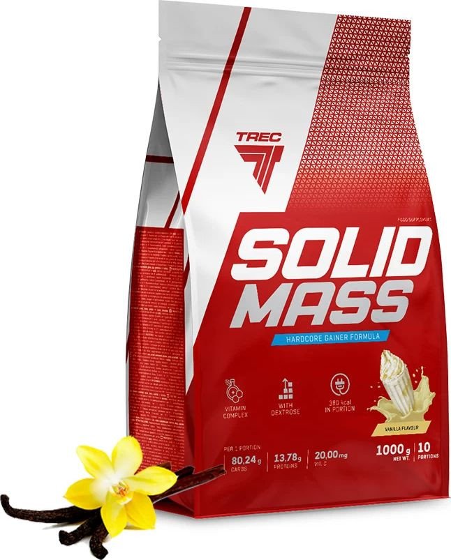 Гейнер Trec Nutrition ГЕЙНЕР TREC NUTRITION SOLID MASS (1000 ГР) ВАНИЛЬ (Польша)