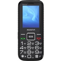 Кнопочный телефон Maxvi B21ds Up (черный)