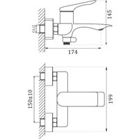 Смеситель Valfex Adara VF.60816-3 (графит)
