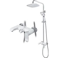 Душевая система  Grocenberg GB7010 (белый хром)