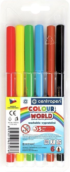 

Фломастеры Centropen Цветной мир Пингвины 7550/06 TP (6 шт)