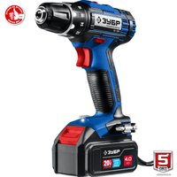 Дрель-шуруповерт Зубр Профессионал DL-201-42 (с 2-мя АКБ, кейс)