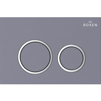 Унитаз подвесной Roxen Antares 530185-02 в комплекте с инсталляцией StounFix Dual Fresh 6 в 1 966055 (кнопка: серый бетон)