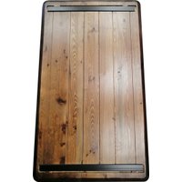 Стол для работы стоя ErgoSmart Wooden Electric Desk 1300х750х27 мм (массив дуб натуральный/черный)