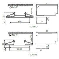 Точечный светильник Kanlux Soren L-BL 24414