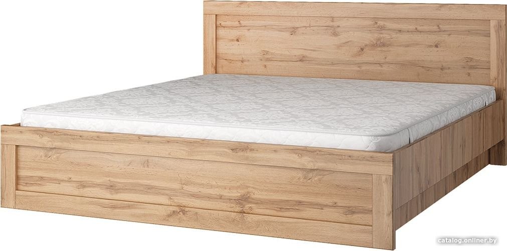 Кровать Anrex Mortiz 180x200 с ПМ (дуб вотан)