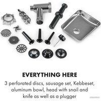 Мясорубка Klarstein Kraftprotz (черный)