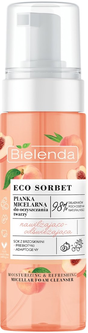 

Bielenda Мицеллярная очищающая пенка Eco Sorbet Peach 150 мл