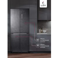 Четырёхдверный холодильник LEX LCD485STGIDBI