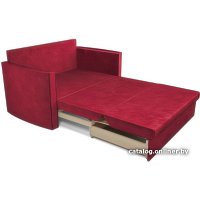 Диван Мебель-АРС Санта №2 (бархат красный Star Velvet 3 Dark Red)