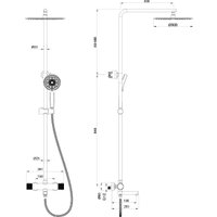 Душевая система  Oliveeka 739902 (никель)