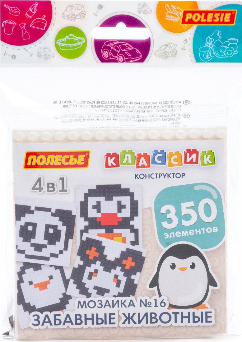 

Конструктор Полесье Забавные животные 73270