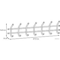 Вешалка для одежды ЗМИ Норма 7 ВН 66 (черный)