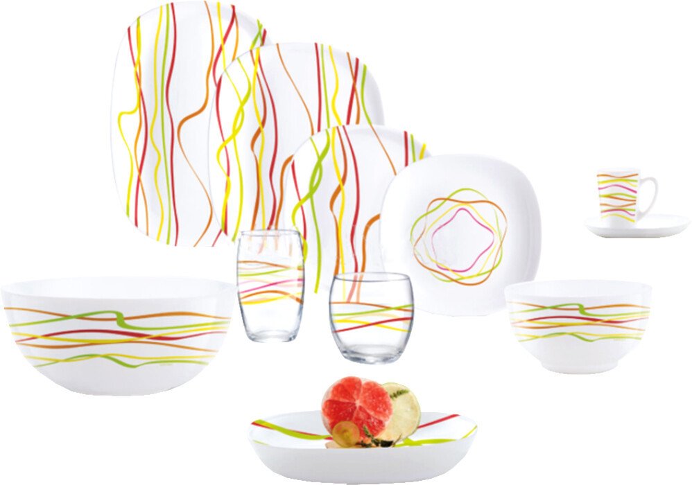 

Набор тарелок Luminarc Rubans P6539 (50 шт)