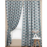 Комплект штор Amore Mio Блэкаут Печать 6ML 98318-01 1.5x2.7 73581 (тиффани/серый)