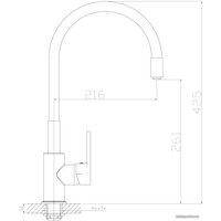 Смеситель Rossinka Silvermix Z35-35U (синий/хром)