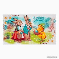 Набор полотенец Доляна Светлой Пасхи 4 шт 9294468 (разноцветный)