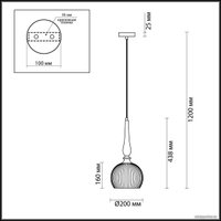 Подвесная люстра Odeon Light Runga 4767/1