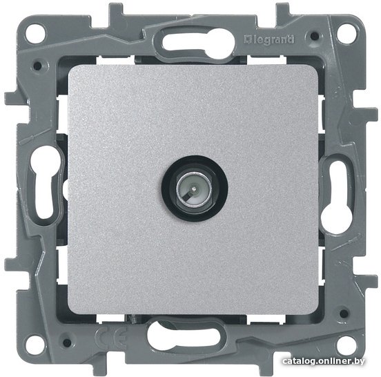 Розетка Legrand Etika 672465 (алюминий)