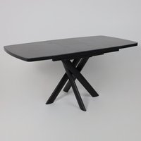 Кухонный стол Мамадома Leonel-130 раздвижной 130-165х85 (stone black st cer/черный)