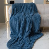Плед Casa Conforte Nordika 200x220 6152081 (синий)