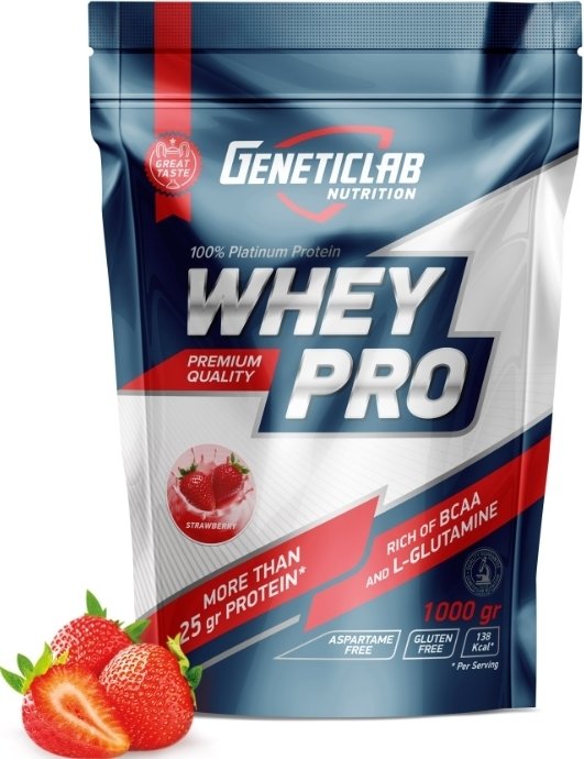 

Протеин сывороточный (концентрат) Geneticlab Whey Pro (1000 г, клубника)
