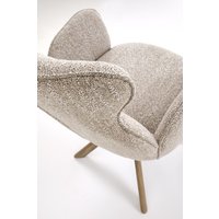 Стул с подлокотниками Halmar K585 (темно-бежевый/орех светлый)