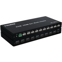 KVM переключатель USBTOP 8-ми портовый HDMI 4K USB с функцией делителя экрана