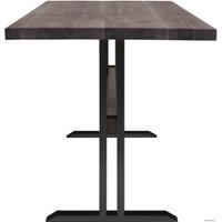 Кухонный стол Buro7 Двутавр 120 (классика, дуб мореный/черный)