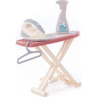 Набор хозяйственный игрушечный Полесье Утюжок с гладильной доской, пульверизатором и вешалкой 67484 (коралловый)