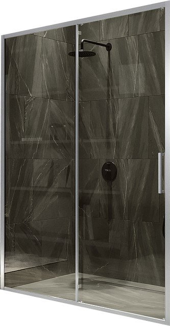 

Душевая дверь MaybahGlass 195x120 MGD-1541-5 (бронза стекло/хром матовый)