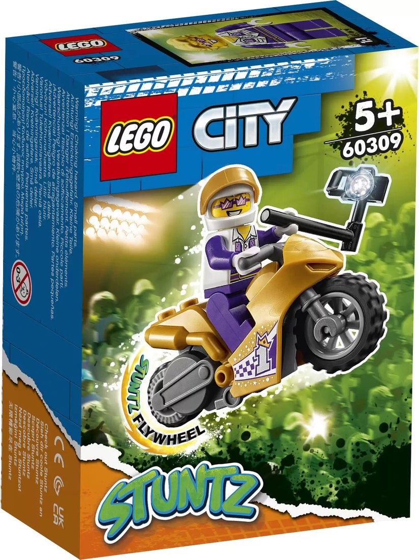 

Конструктор LEGO City 60309 Трюковый мотоцикл с экшн-камерой