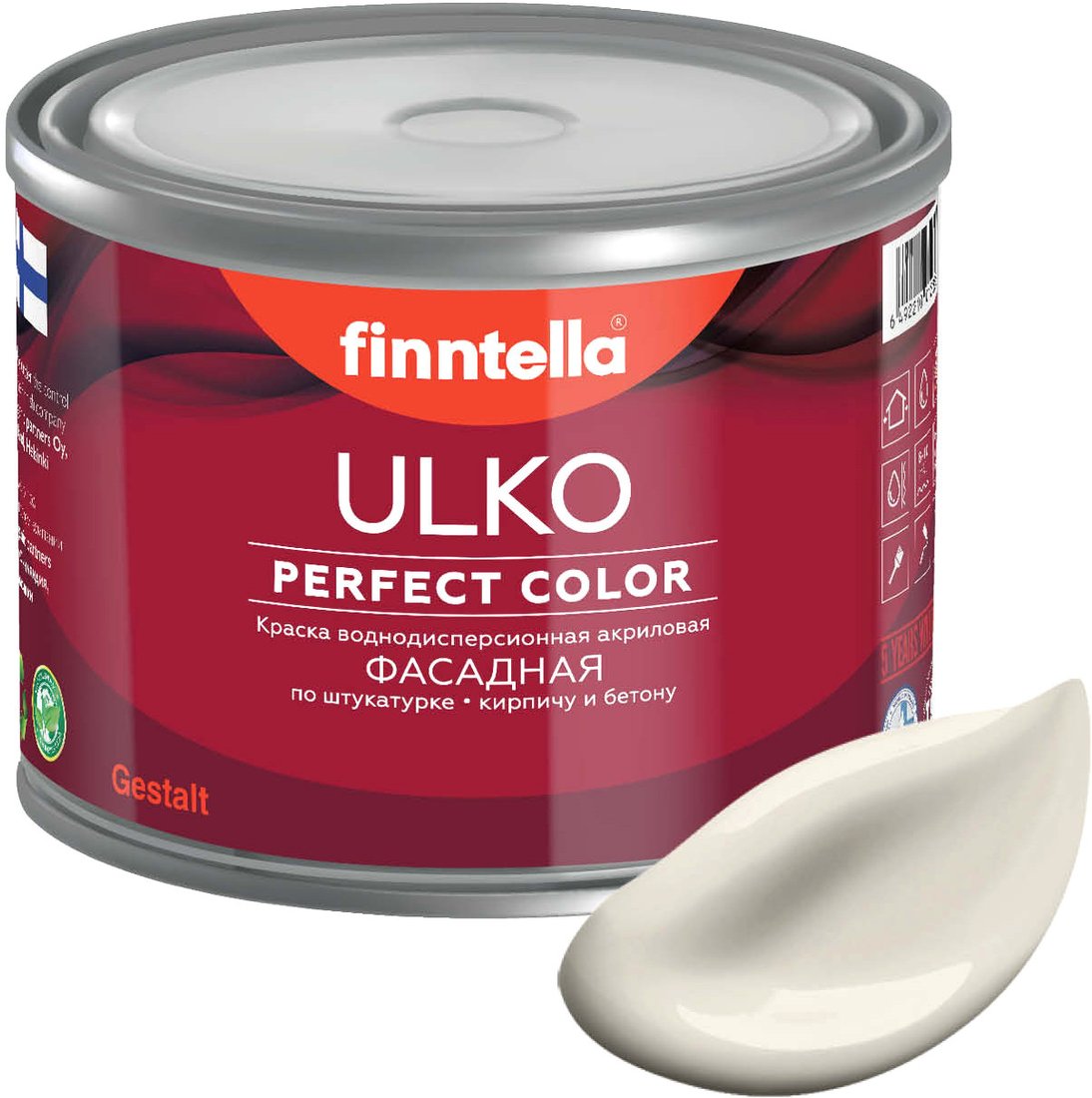 

Краска Finntella Ulko Kuiskaus F-05-1-9-FL093 9 л (светло-бежевый)