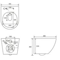 Унитаз подвесной Abber Bequem AC1100T