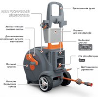 Тележка со шлангом Daewoo Power DWR 4021Li Set (с 1-им АКБ, 1/2", 40 м)