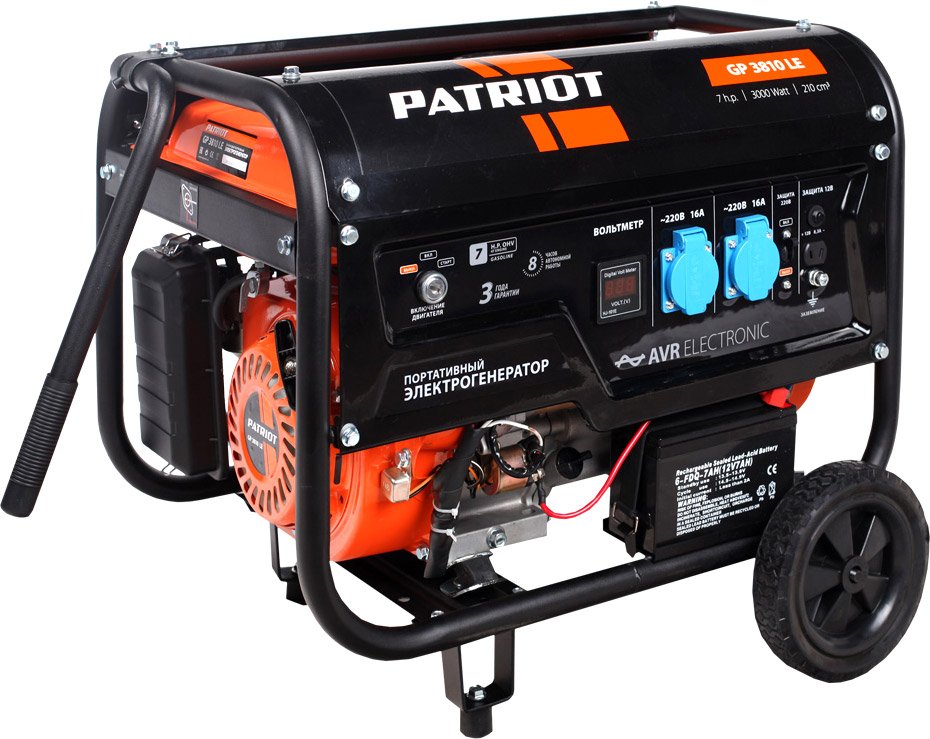 

Бензиновый генератор Patriot GP 3810LE