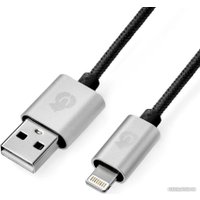 Кабель uBear Cord USB Type-A - Lightning DC01BL01-I5 (1 м, черный)