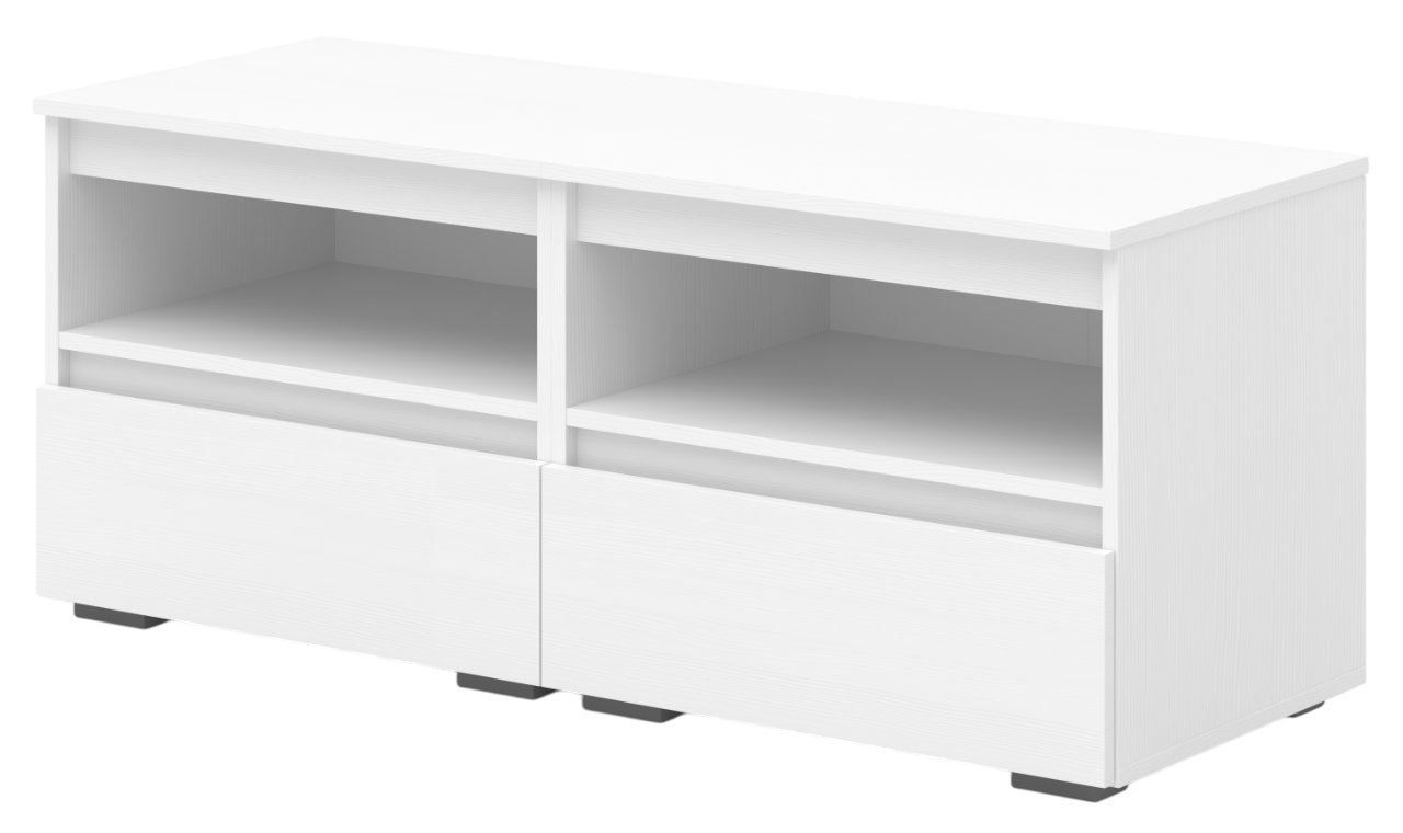 

Тумба Кортекс-мебель Бари ТВ 120 2ш-2 (белый/белый/белый)