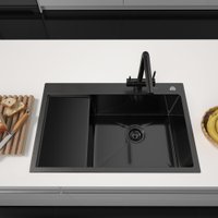 Кухонная мойка ARFEKA ECO AR 780*500 R BLACK PVD NANO