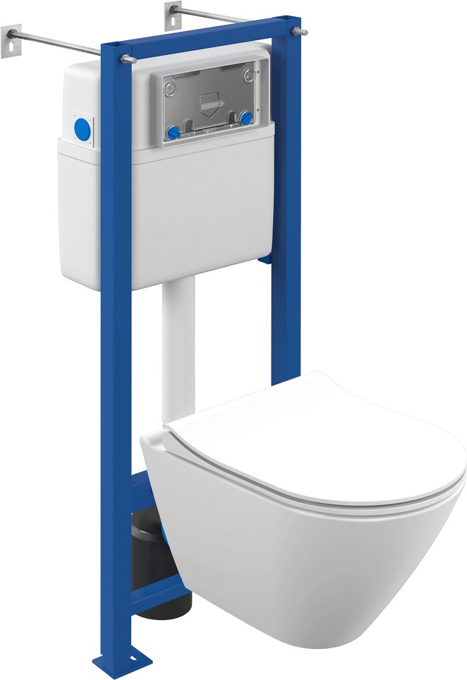 

Унитаз подвесной Cersanit City Smart CO DPL EO Slim + VECTOR LP 64917