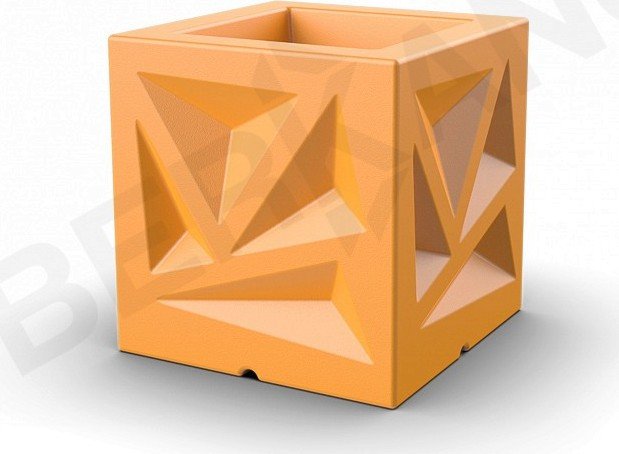

Кашпо Berkano Icelandic Cube DB (оранжевый)