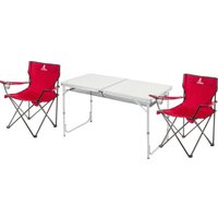 Стол со стульями Coyote HKTB-1030L/HKC-1001A (красный)