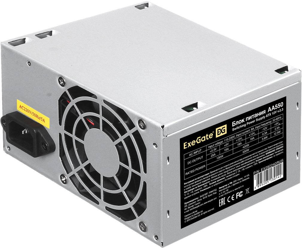 

Блок питания ExeGate AA550-PC EX292240RUS-PC