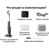 Вертикальный моющий пылесос Roborock Wet And Dry Vacuum Cleaner F25 WD5M1A (черный)