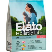 Сухой корм для кошек Elato Holistic Lite Для стерилизованных кошек с ягненком и индейкой (7кг)