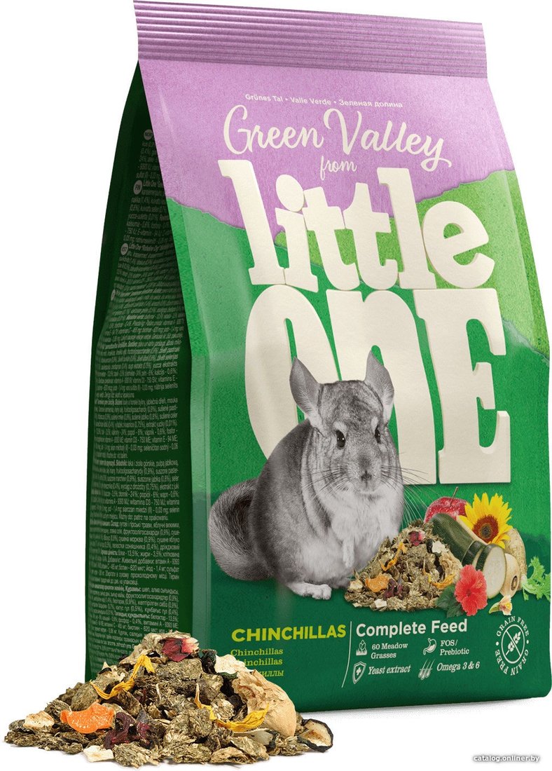 Корм для грызунов Little One Корм для шиншилл Зелёная долина 0,75 кг