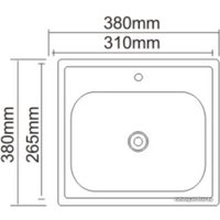 Кухонная мойка Saniteco 3838