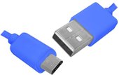 LX8444 USB Type-A - microUSB (1 м, синий)